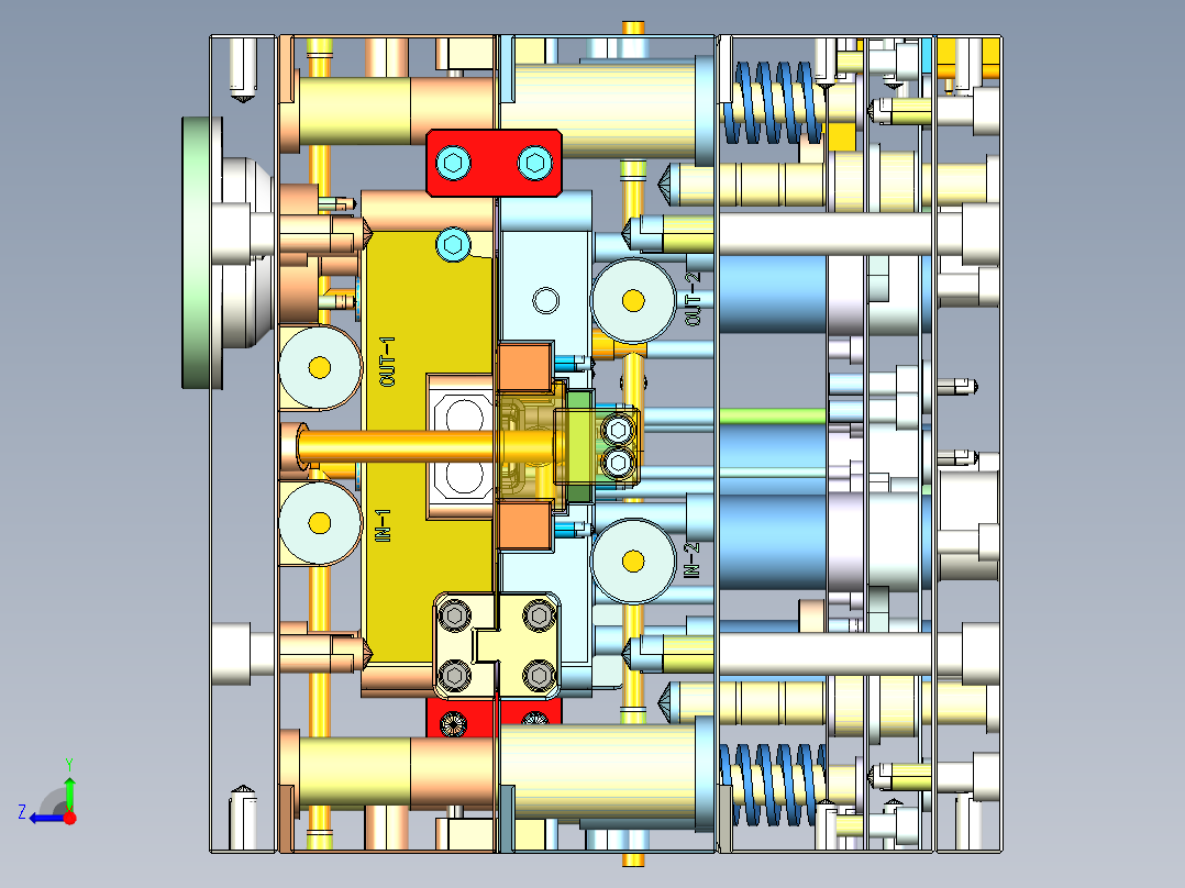 化妆品塑胶模具右视图
