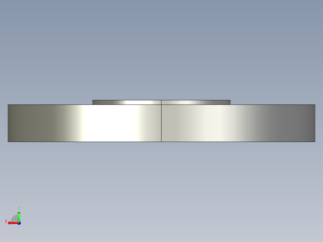 船舶管路系统SeaCor_Blind Flange_37J153012_1.25in后视图