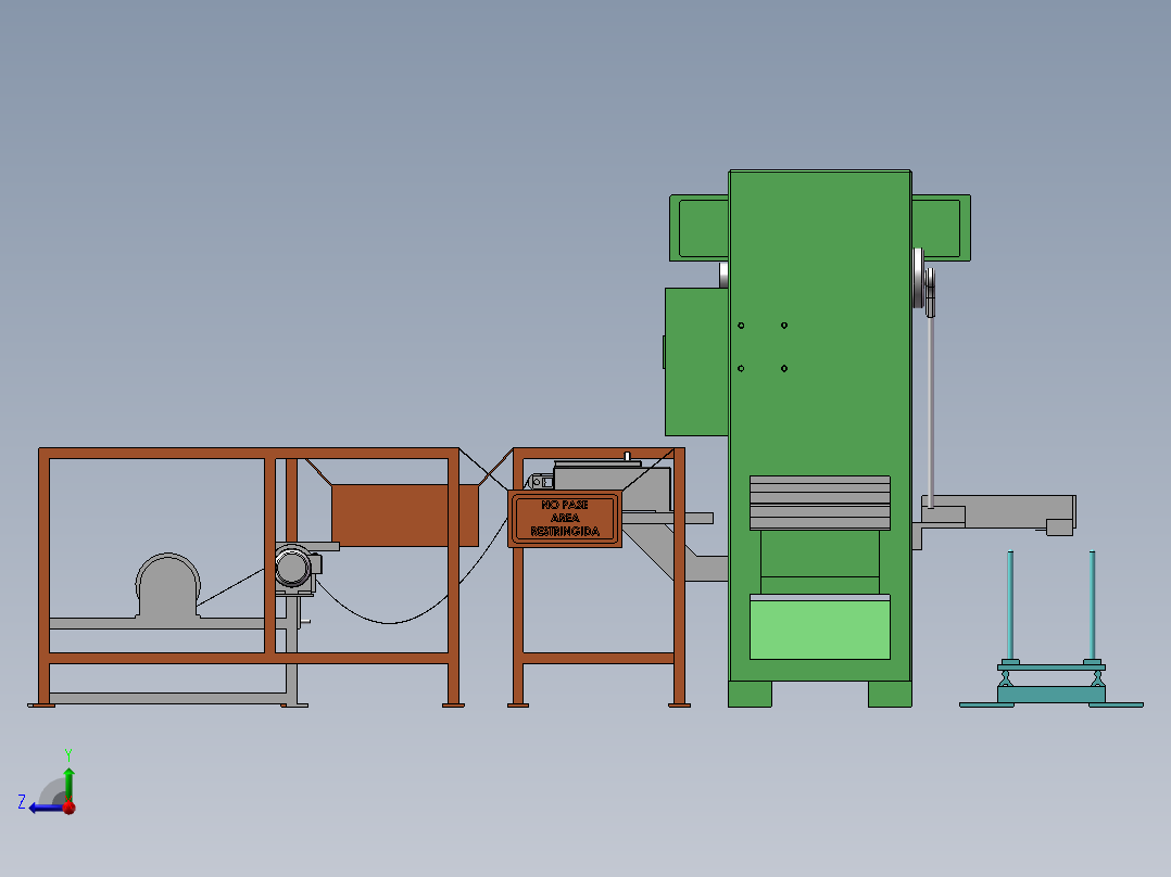 换热器翅片压力机sw16右视图