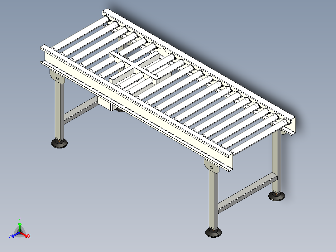 全自动打标打包包装线creo正等轴测图