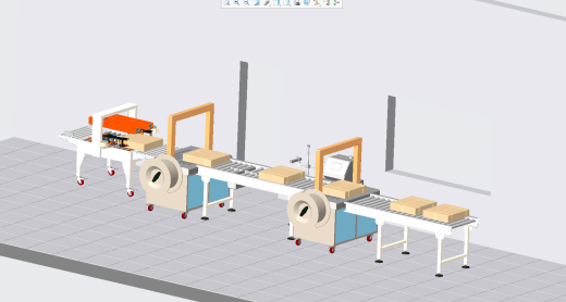 全自动打标打包包装线creo缩略图