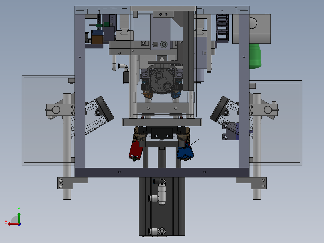 手柄装配设备sw16可编辑后视图