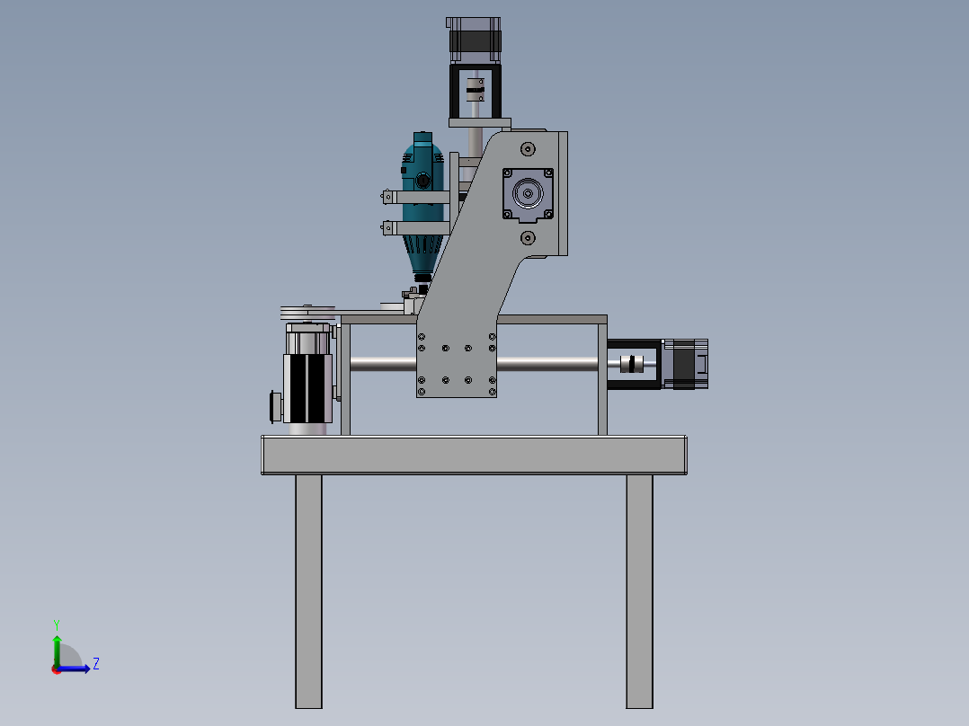 法兰内孔铣床sw18左视图