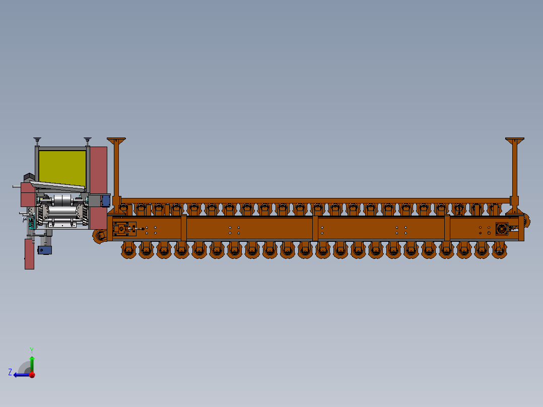 自动唰涂生产线设备sw17可编辑右视图