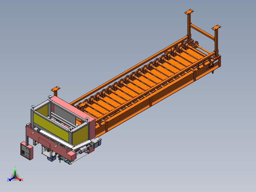 自动唰涂生产线设备sw17可编辑正等轴测图