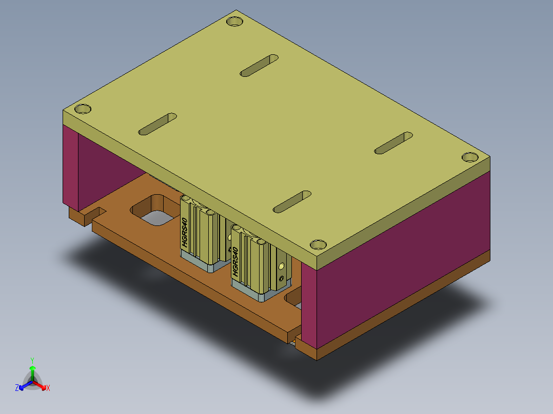 X521-C笔记本CNC工装夹具三维模型-CNC2-191125主视图