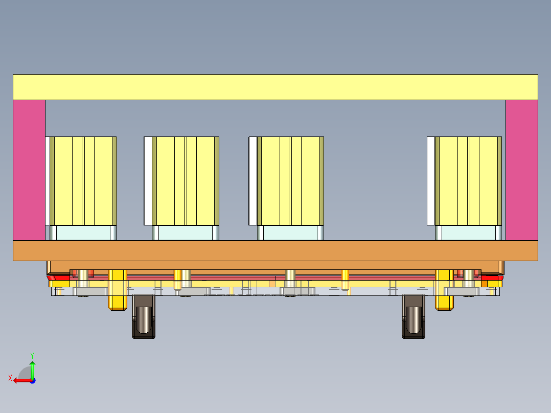 X521-C笔记本CNC工装夹具三维模型-CNC2-191125后视图