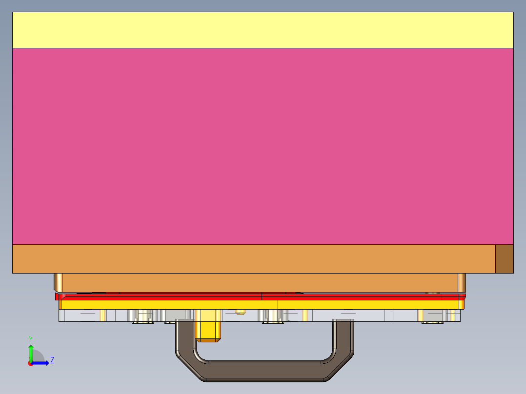 X521-C笔记本CNC工装夹具三维模型-CNC2-191125左视图