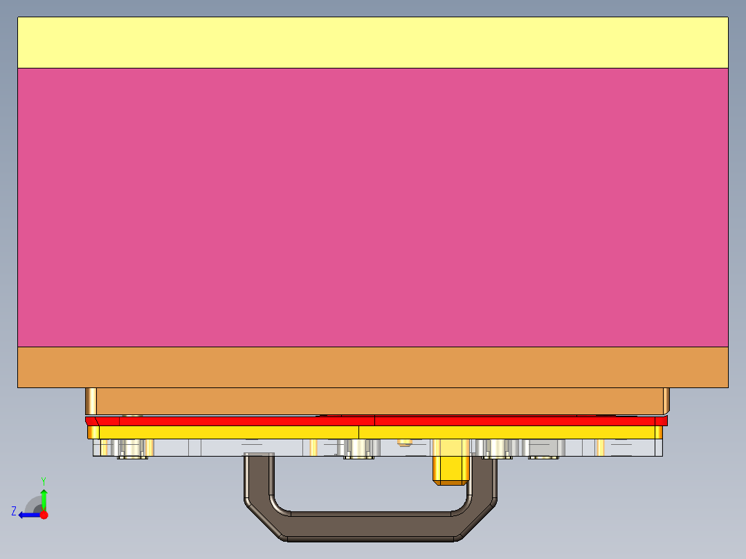 X521-C笔记本CNC工装夹具三维模型-CNC2-191125右视图