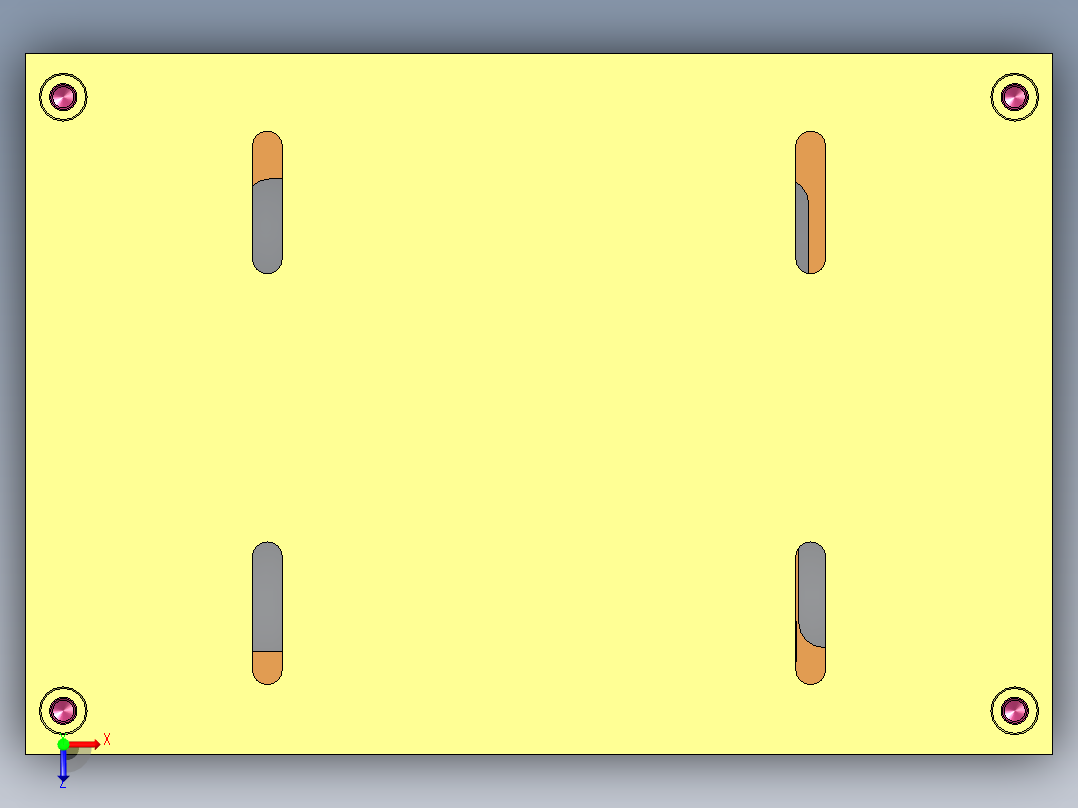 X521-C笔记本CNC工装夹具三维模型-CNC2-191125俯视图