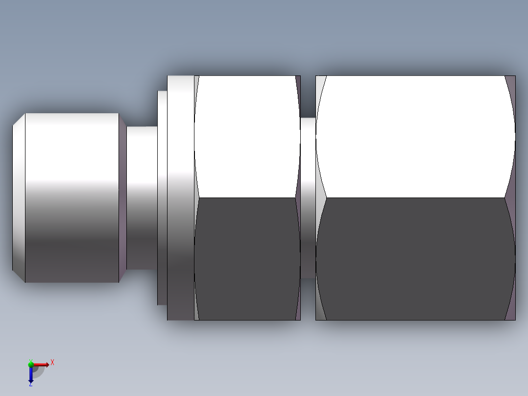 直通管螺纹组合接头、2BC-04-16WD俯视图