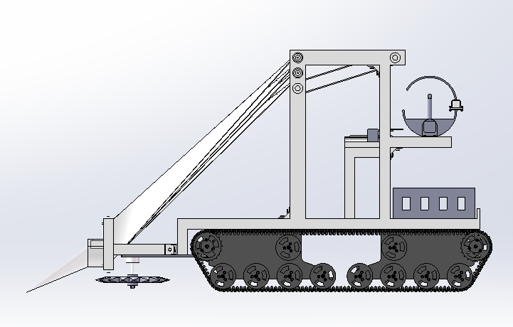 履带自行走韭菜收割打捆机