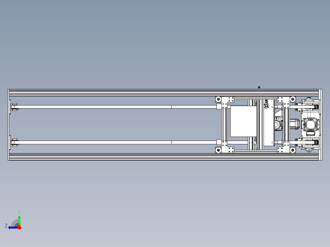 物流仓储-升降机右视图