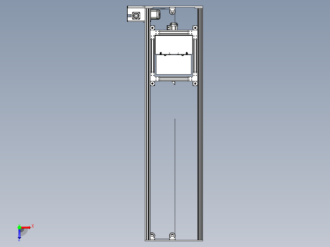 物流仓储-升降机俯视图