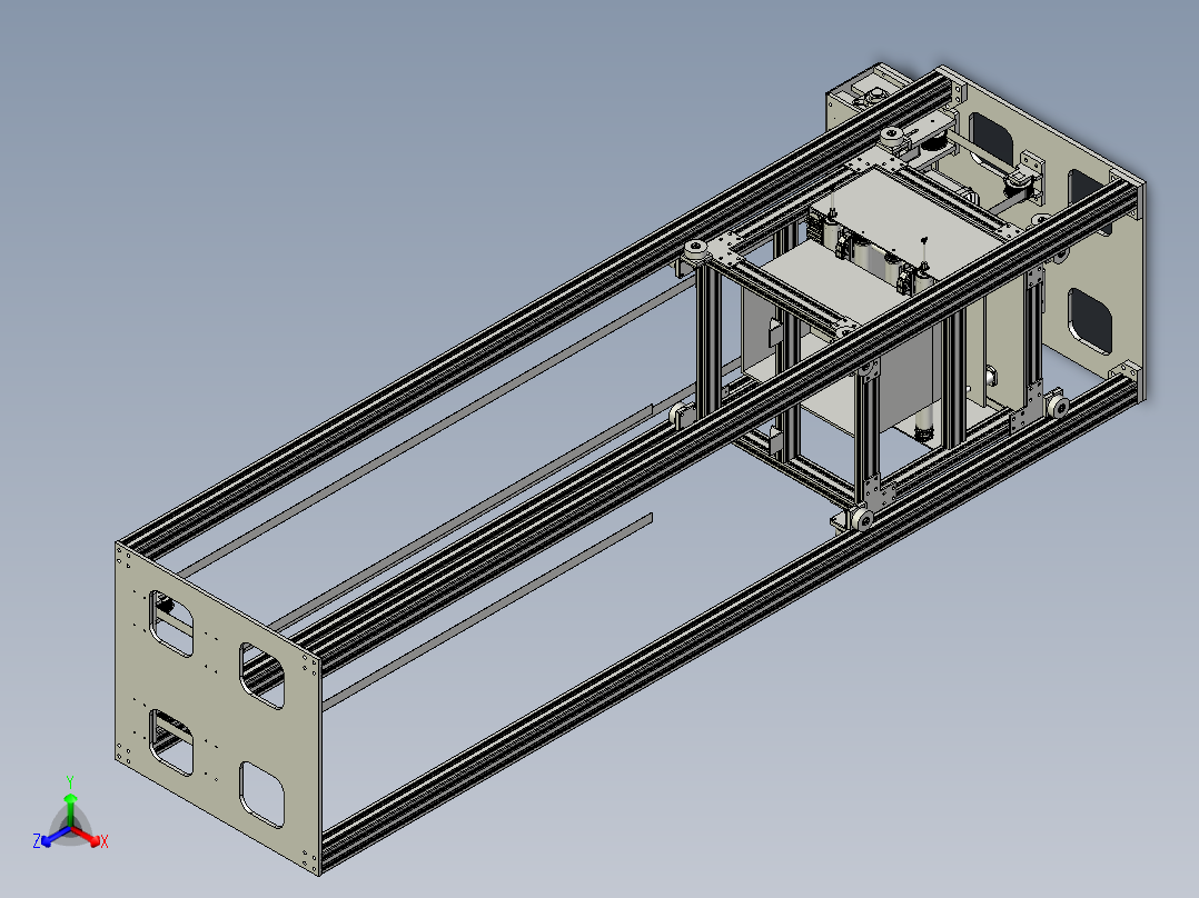 物流仓储-升降机正等轴测图