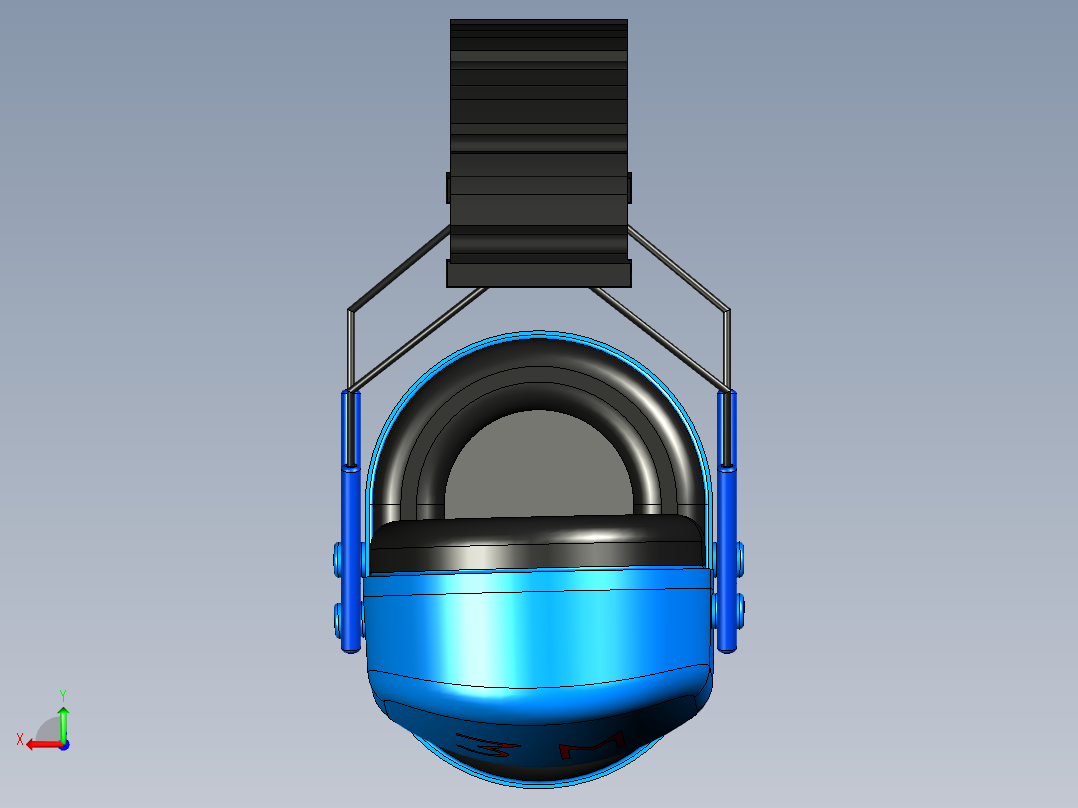 B3004630-隔音耳机后视图