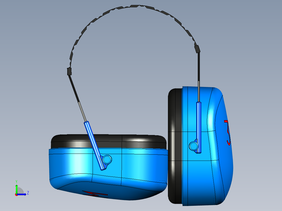 B3004630-隔音耳机左视图