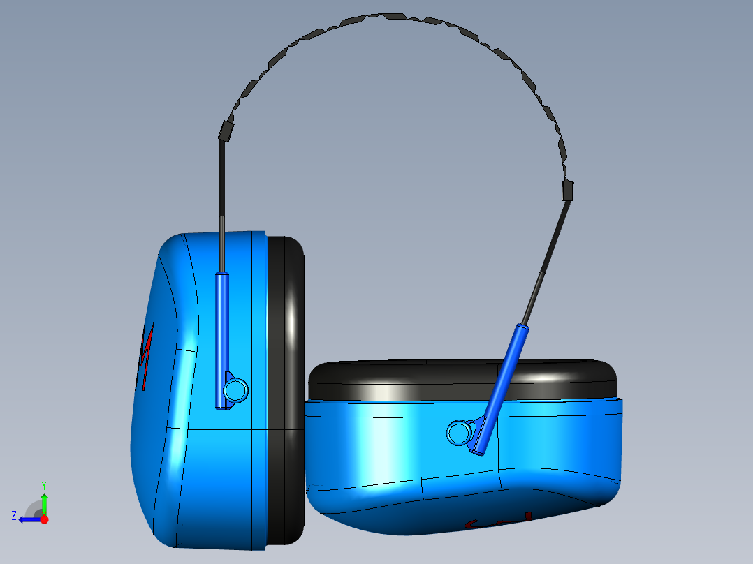 B3004630-隔音耳机右视图