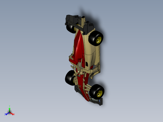 F1 汽车 CAD 概念正等轴测缩略图