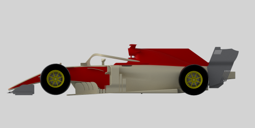 F1 汽车 CAD 概念缩略图
