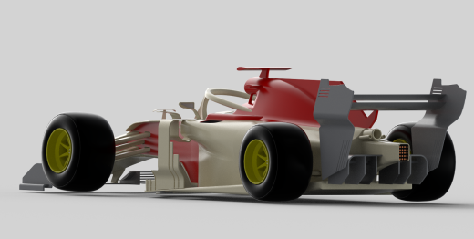 F1 汽车 CAD 概念缩略图
