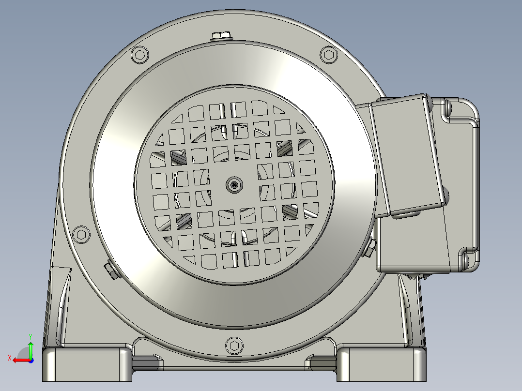 卧式城邦400w20速比72转后视图
