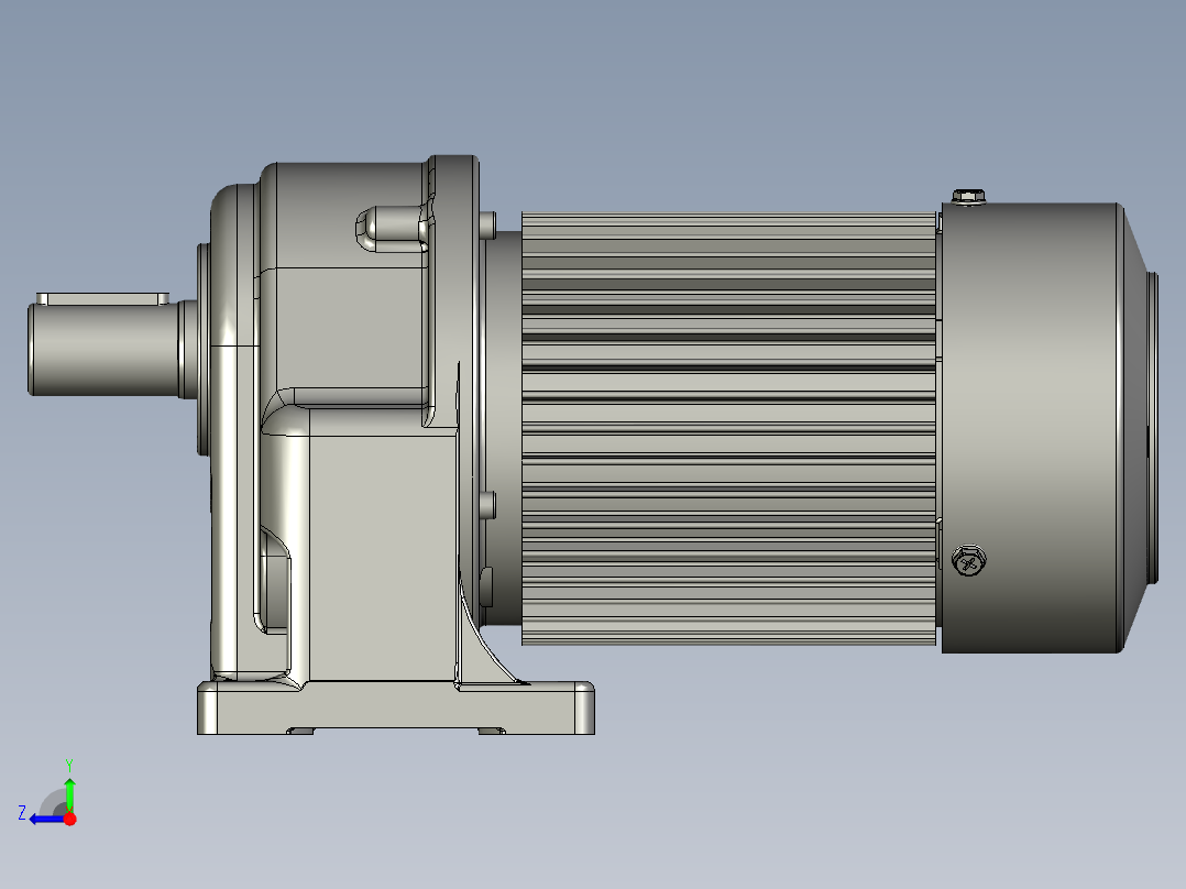 卧式城邦400w20速比72转右视图