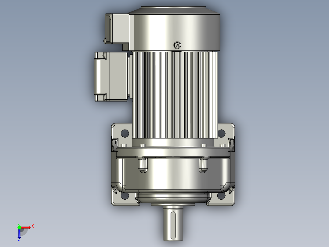 卧式城邦400w20速比72转俯视图
