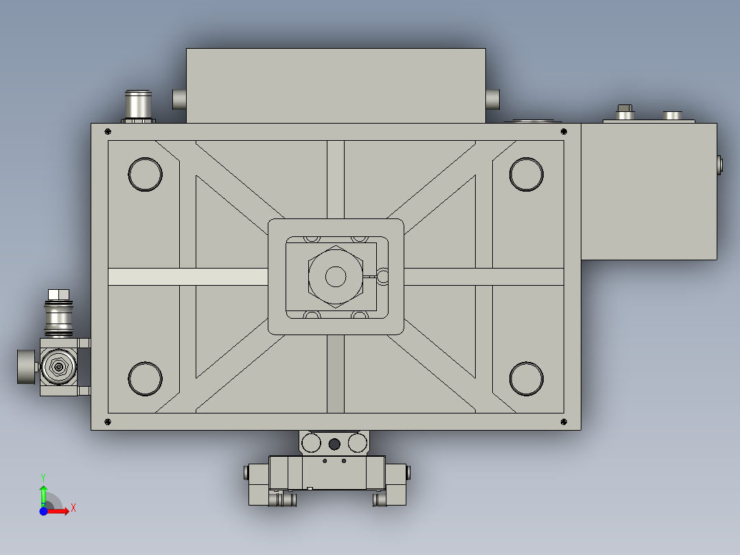 新型节能环保的油压机前视图