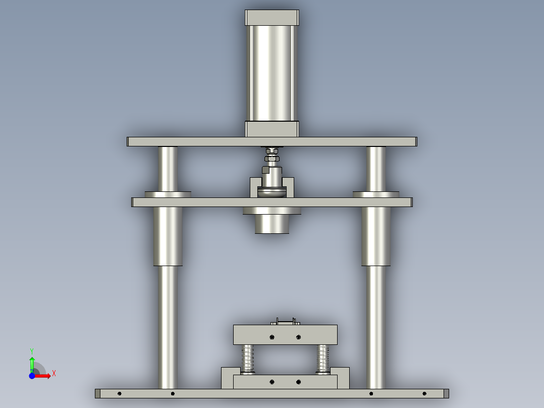 磁轭冲床(LY)A前视图
