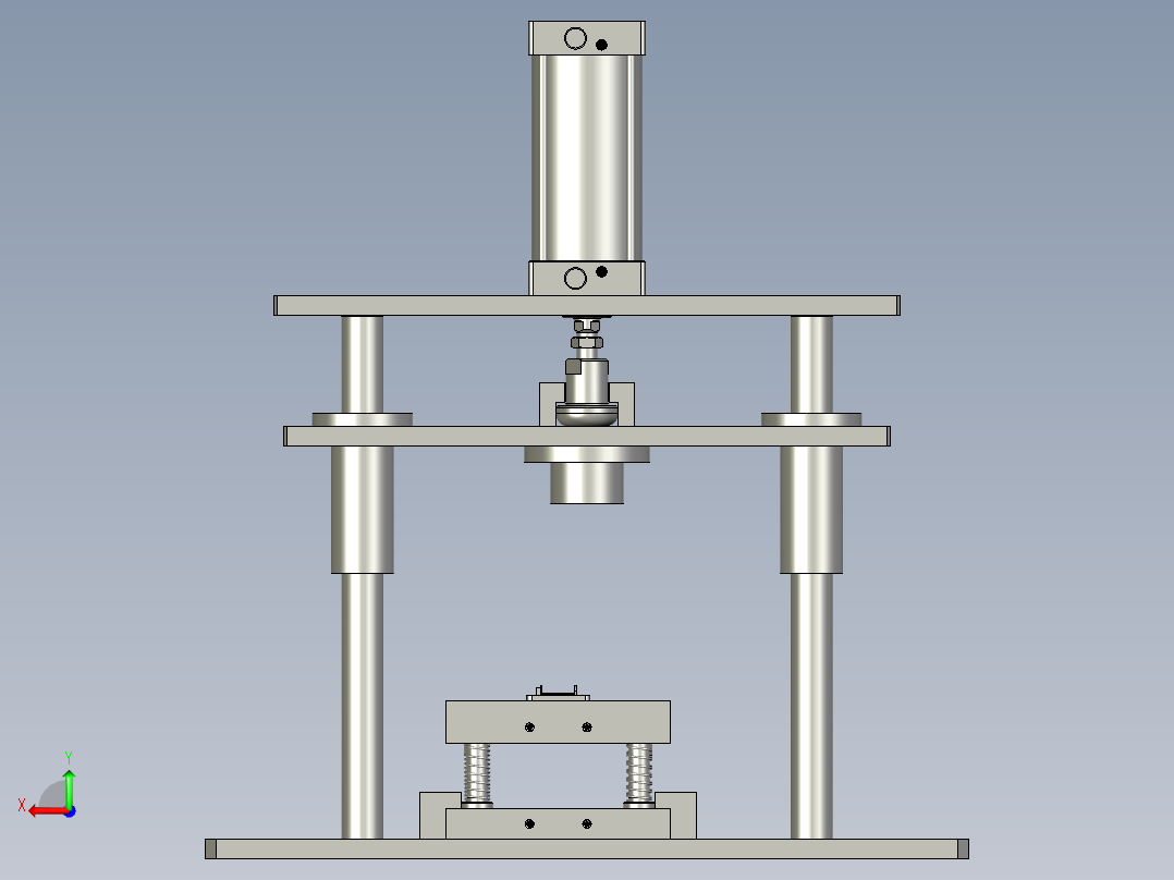 磁轭冲床(LY)A后视图