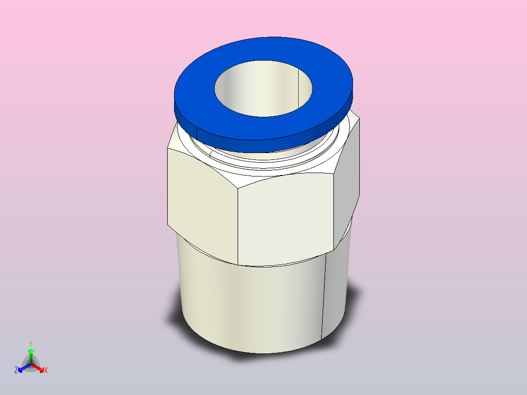 PC 螺纹直通[PC12-04] (2)主视图