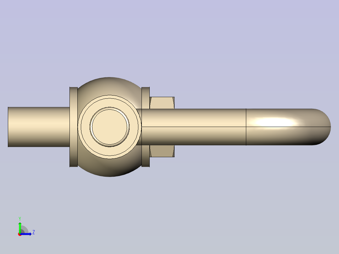 吊环螺栓左视图