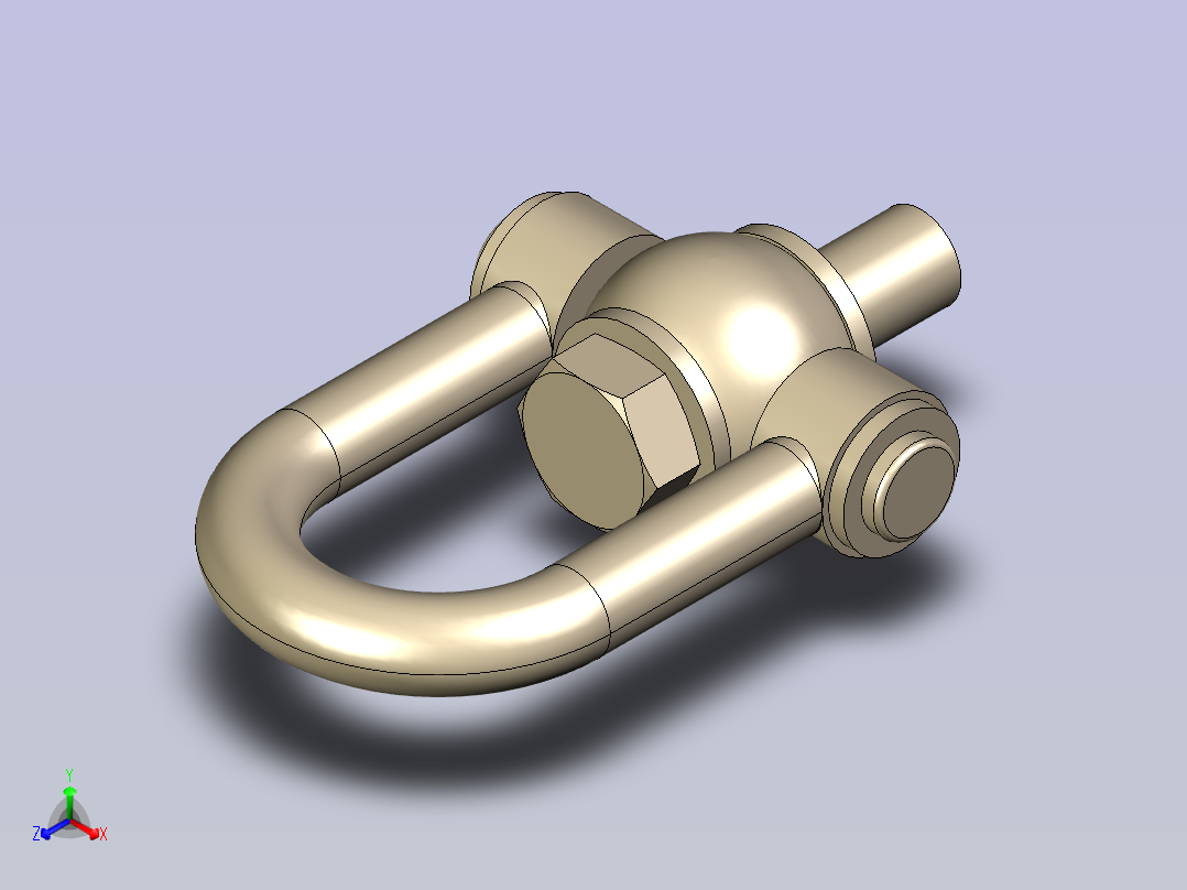 吊环螺栓正等轴测图