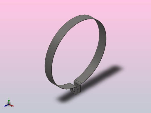 带垫悬挂卡箍_105正等轴测缩略图