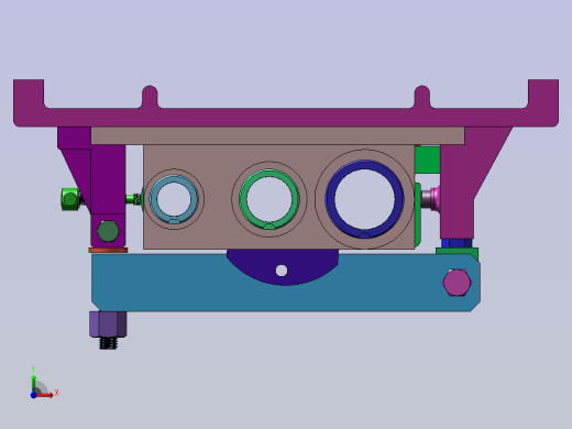 ca6140机床后托架（831001）工艺及镗三杠孔夹具设计【含三维solidworks】前视缩略图