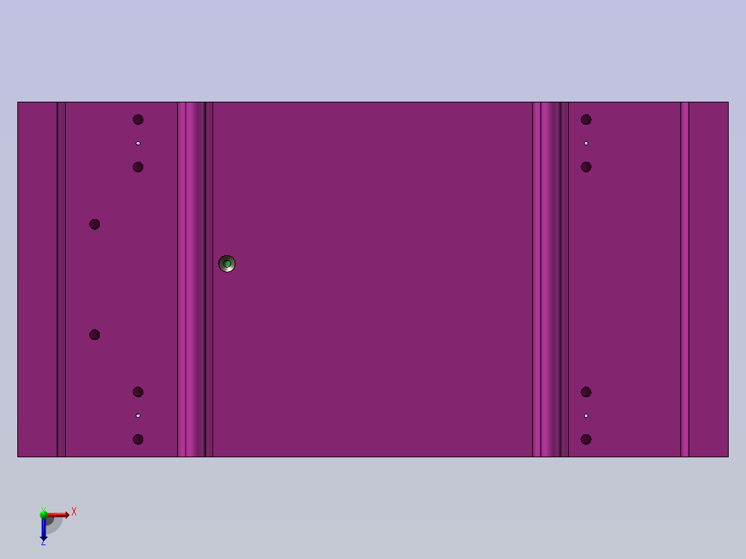 ca6140机床后托架（831001）工艺及镗三杠孔夹具设计【含三维solidworks】俯视图