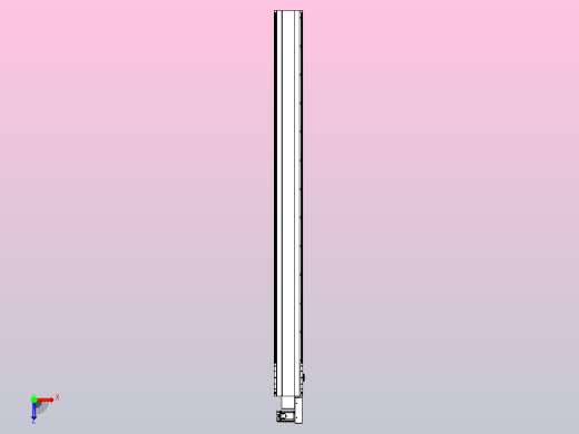 皮带直线轴半封闭可选导轨TPA-HNB-202D-140-L2350-MR-C-P75-N3俯视缩略图