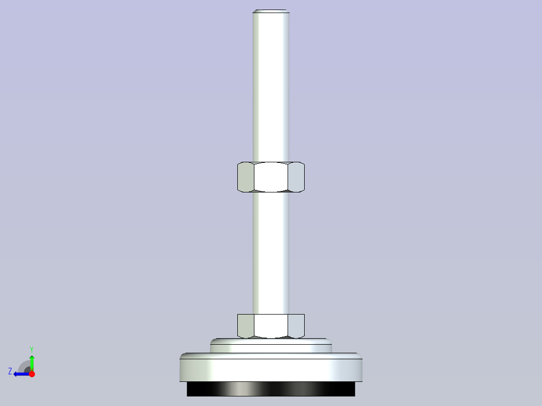 脚轮脚杯3D  WAK02-D60-M12-L100.x_t右视图