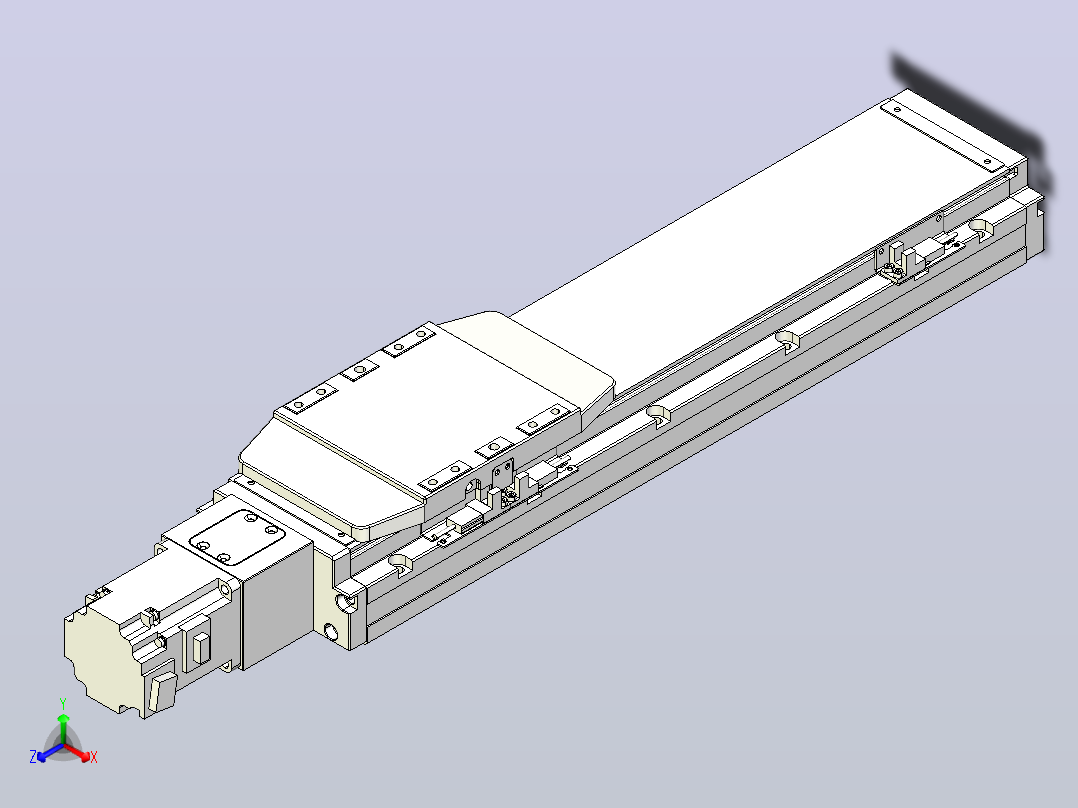 滚珠丝杠直线轴内置导轨TPA-GCR-120-1610C-L300-M-M40-N3主视图