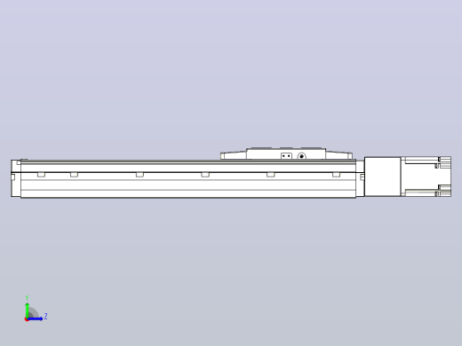 滚珠丝杠直线轴内置导轨TPA-GCR-120-1610C-L300-M-M40-N3左视缩略图