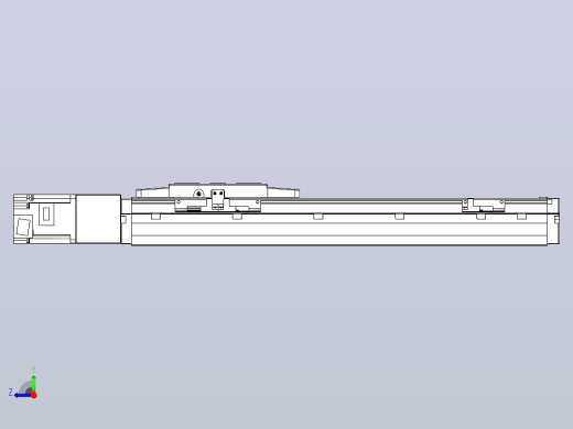 滚珠丝杠直线轴内置导轨TPA-GCR-120-1610C-L300-M-M40-N3右视缩略图