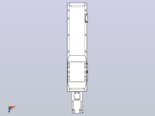 滚珠丝杠直线轴内置导轨TPA-GCR-120-1610C-L300-M-M40-N3俯视缩略图