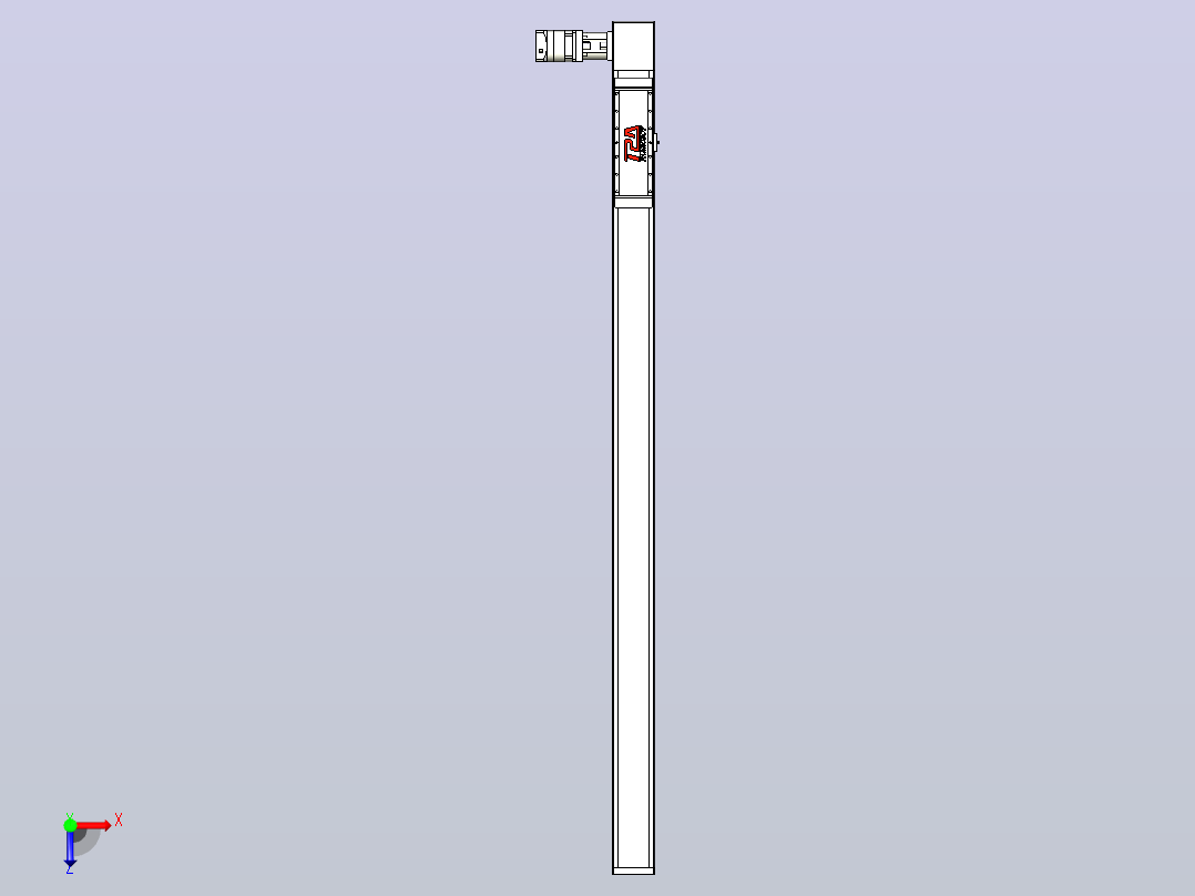 伺服电机集成皮带传动直线执行器TPA-OCB-120-224-L1750-DR-J90-N3..zip.zip俯视图