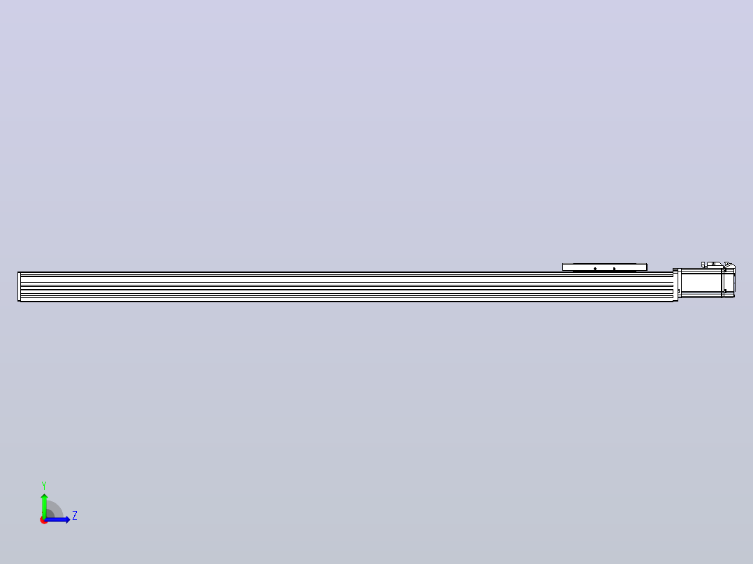 滚珠丝杠直线轴带导轨全封闭TPA-HCR-120D-1610C-L1100-M-C-P40-N3左视图