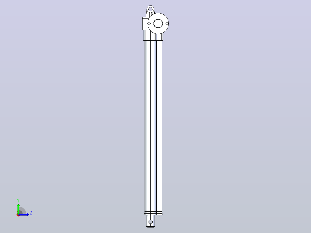 6000N电动推杆（ZJWSN-L1)[ZJWSN-L1-S500]左视图
