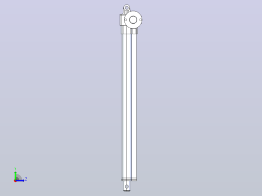 6000N电动推杆（ZJWSN-L1)[ZJWSN-L1-S500]左视缩略图