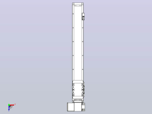 机器人皮带驱动直线轴TPA-GCB-80-P60-L500-LP-M20-N3俯视缩略图