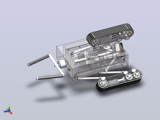 管内喷涂机器sw+cad+说明书