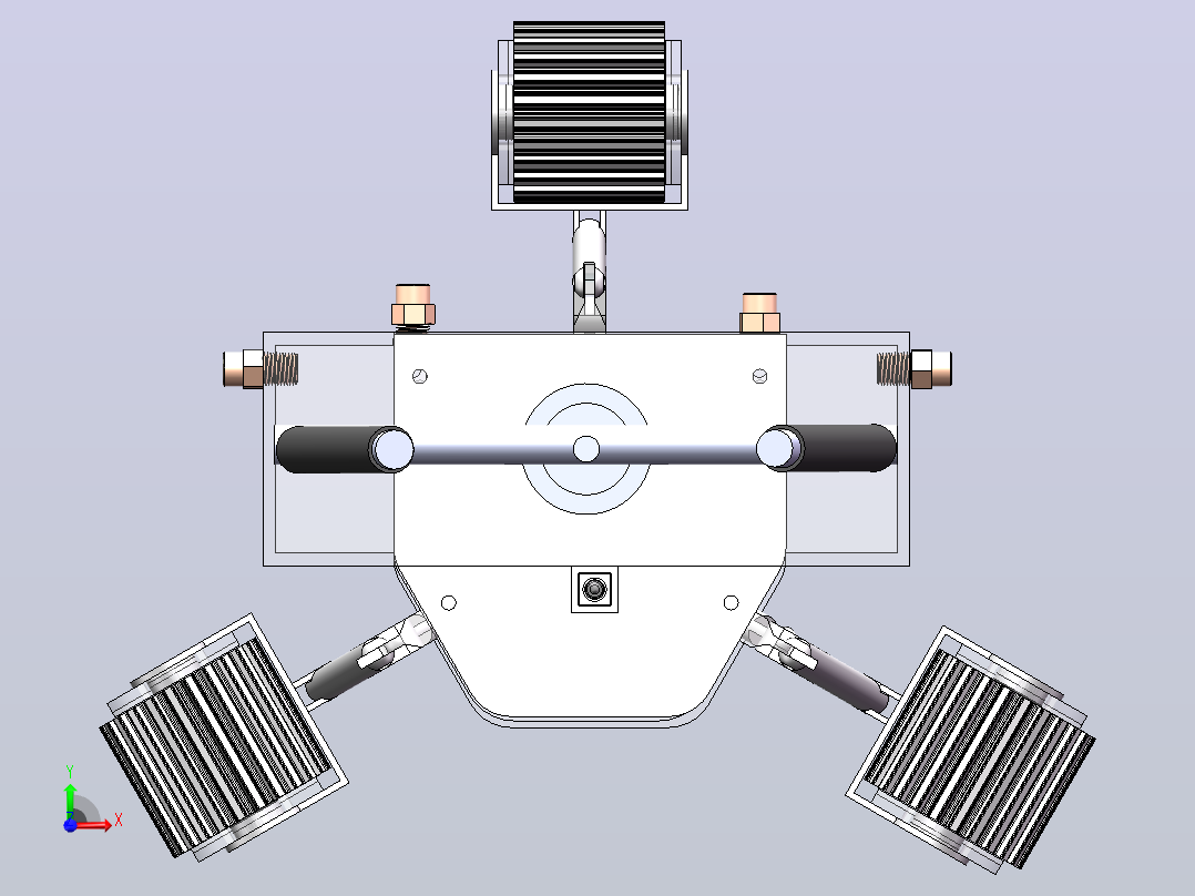 管内喷涂机器sw+cad+说明书前视图